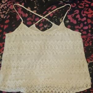 Hollister Cream Lace Camisole